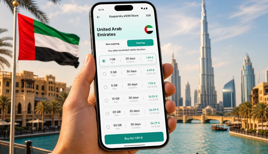 United Arab Emirates eSIM for travel internet